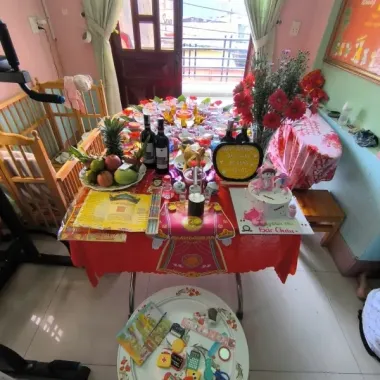 Mâm cúng Bé Gái