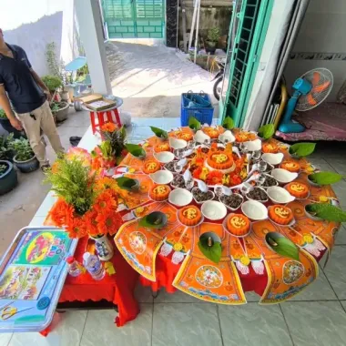 Mâm cúng Bé Trai