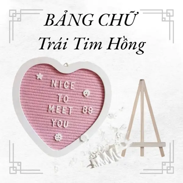 Bộ Bảng Chữ Decor Tên Đầy Tháng - Thôi Nôi - Sinh nhật