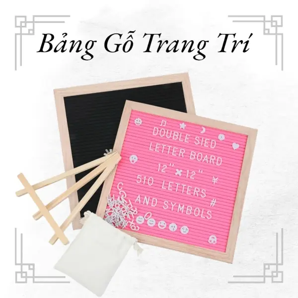 Bộ Bảng Chữ Decor Tên Đầy Tháng - Thôi Nôi - Sinh nhật